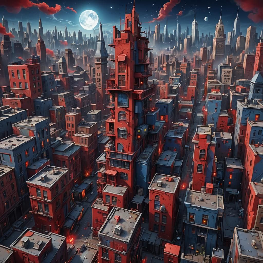 Ethereal Graffiti: Urban Mural with Celestial Themes