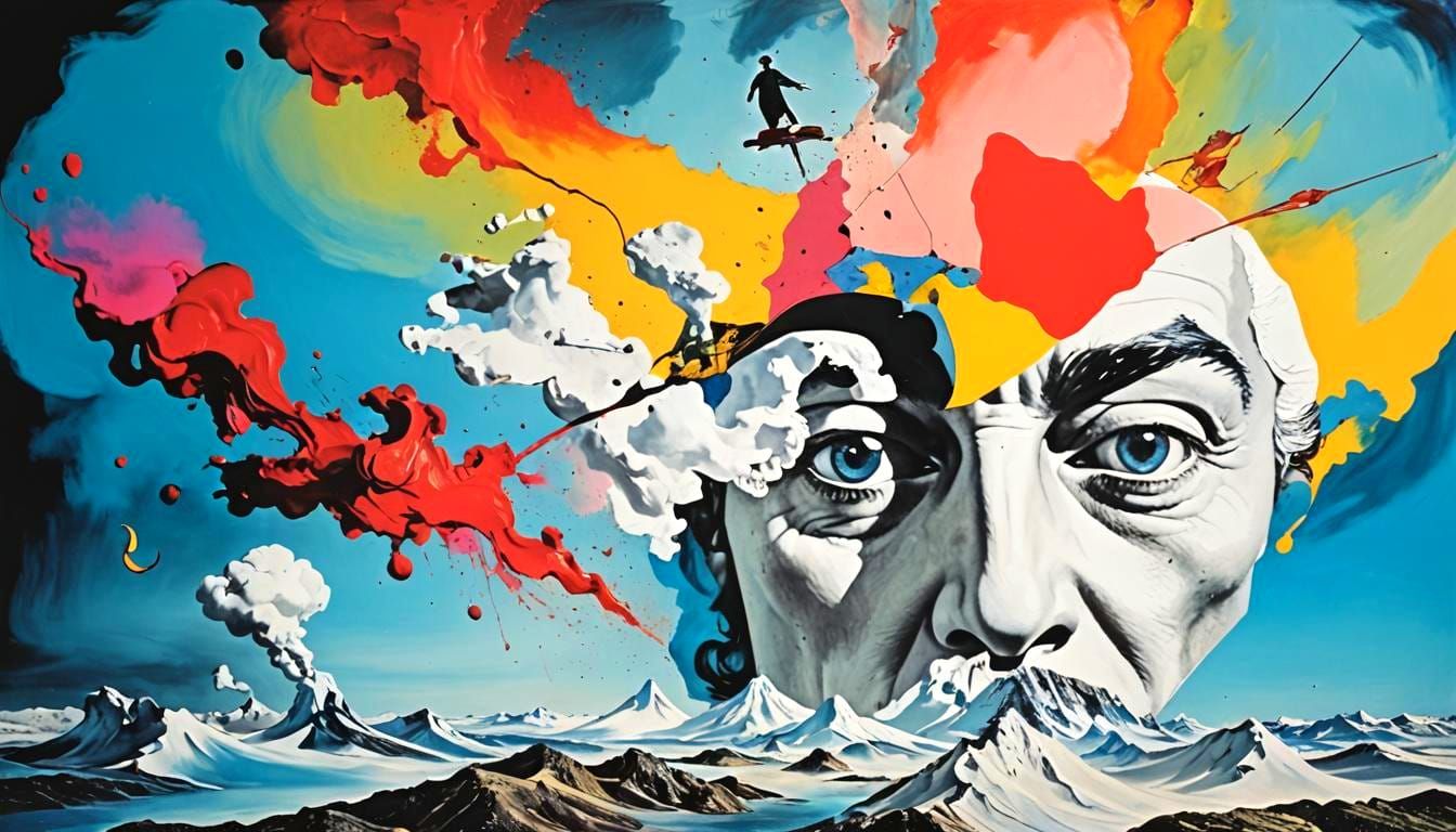 Surreal Color Collage in Dali Style