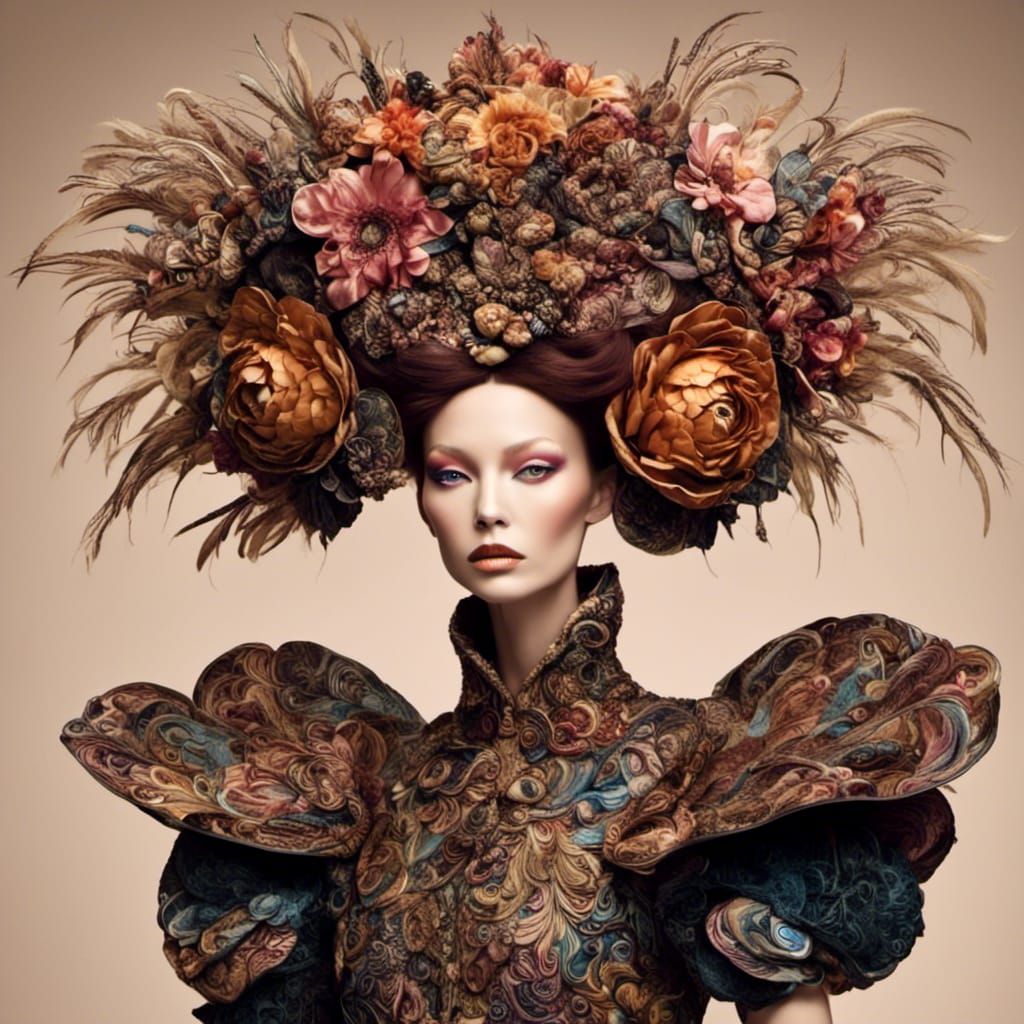 Avant-Garde Haute Couture Fashion Design