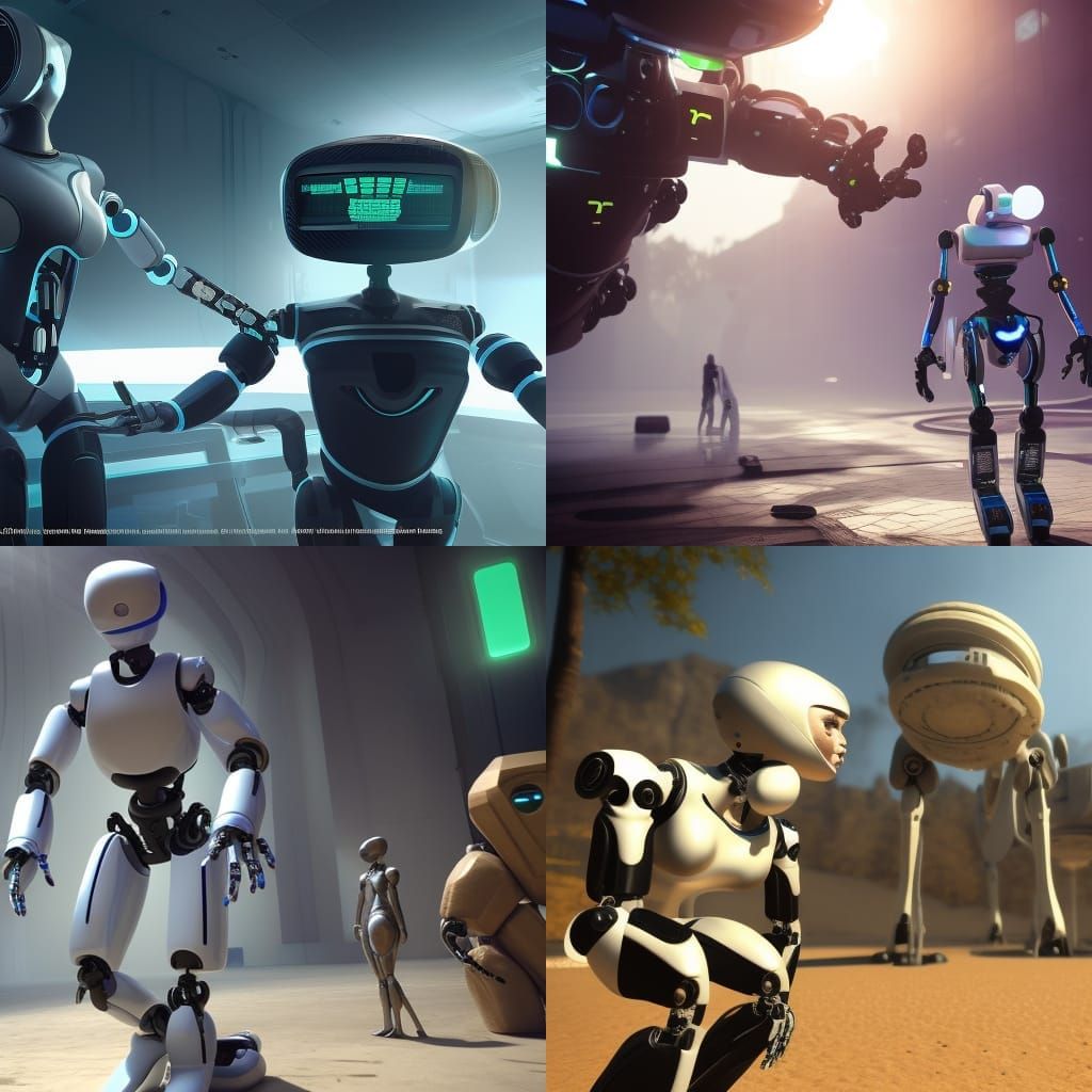 Alien and Robot Human Friendship in Apocalyptic Setting