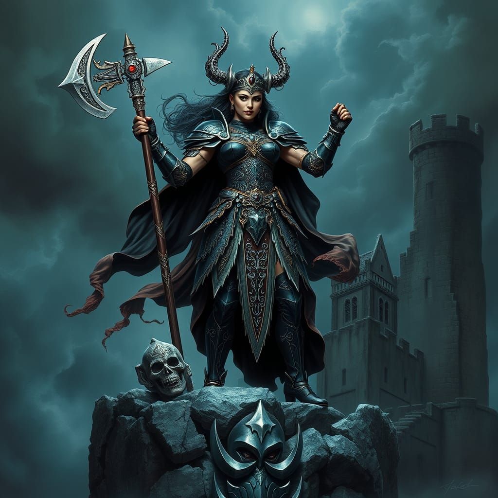 Ethereal Dark Fantasy Warrior Queen