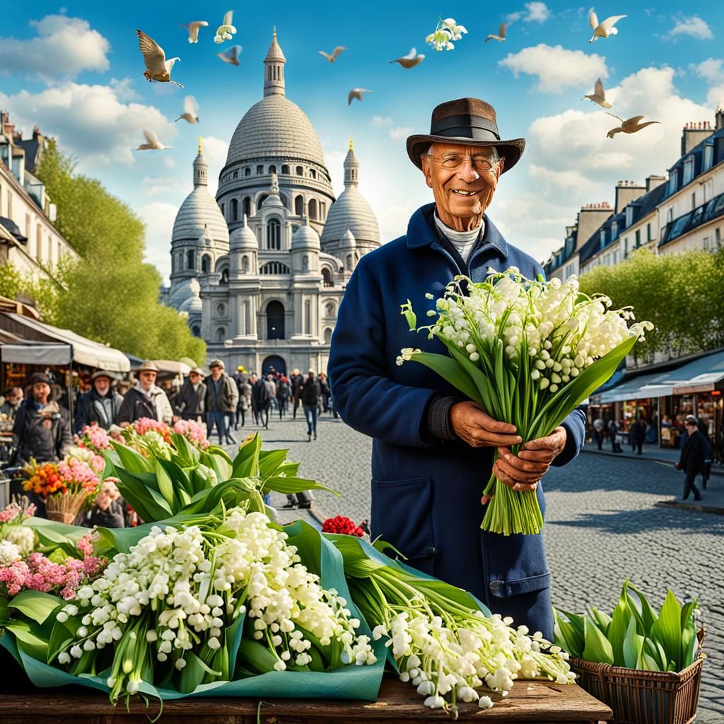 Lily of the Valley Seller in Paris