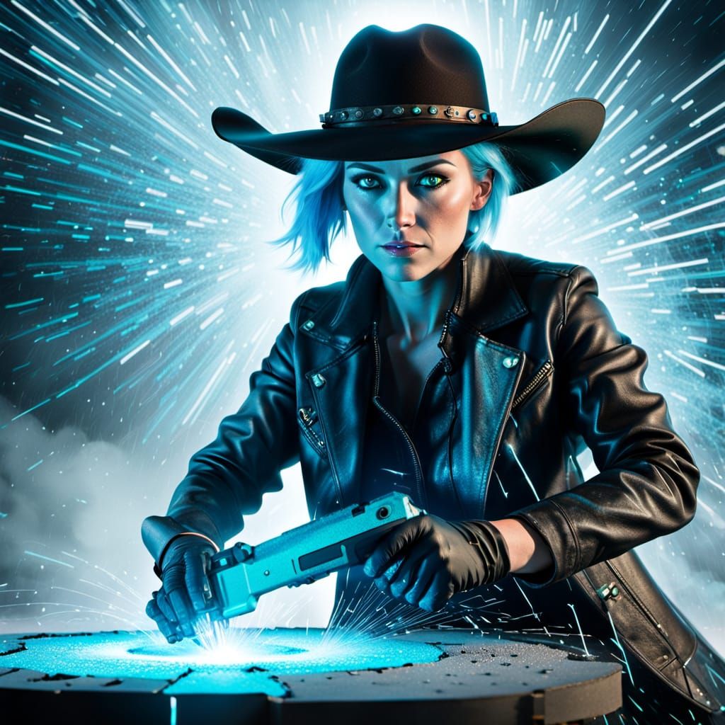 Cowgirl Slices Data Conduit With Plasma Saw