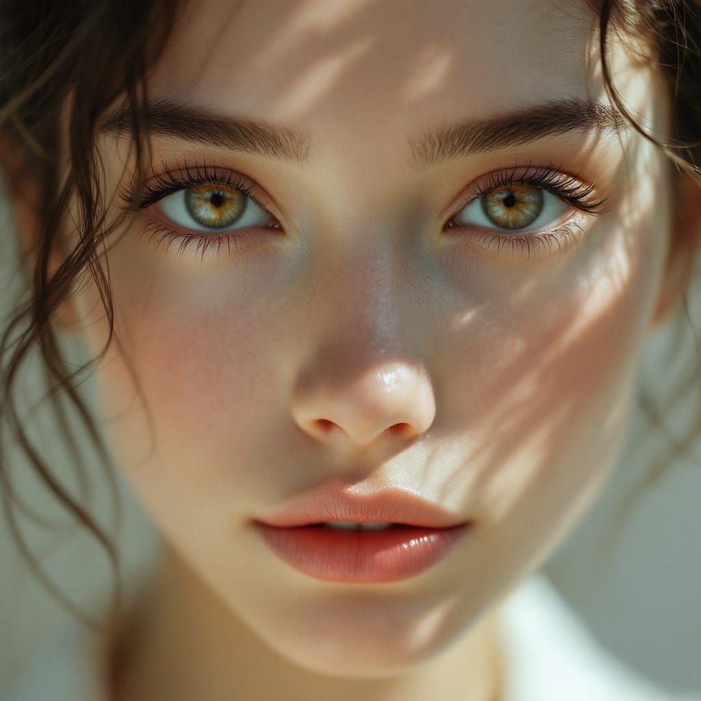 Breathtakingly Beautiful Woman in Intimate Close-Up, Highly ...