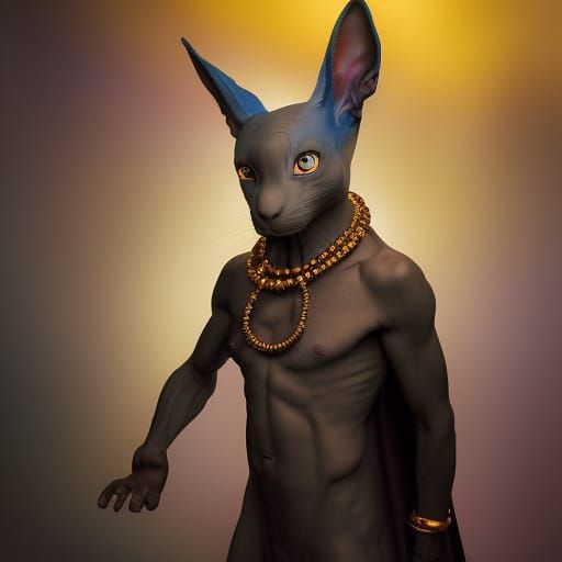 Professional Portrait of Beerus with Bokeh Lighting