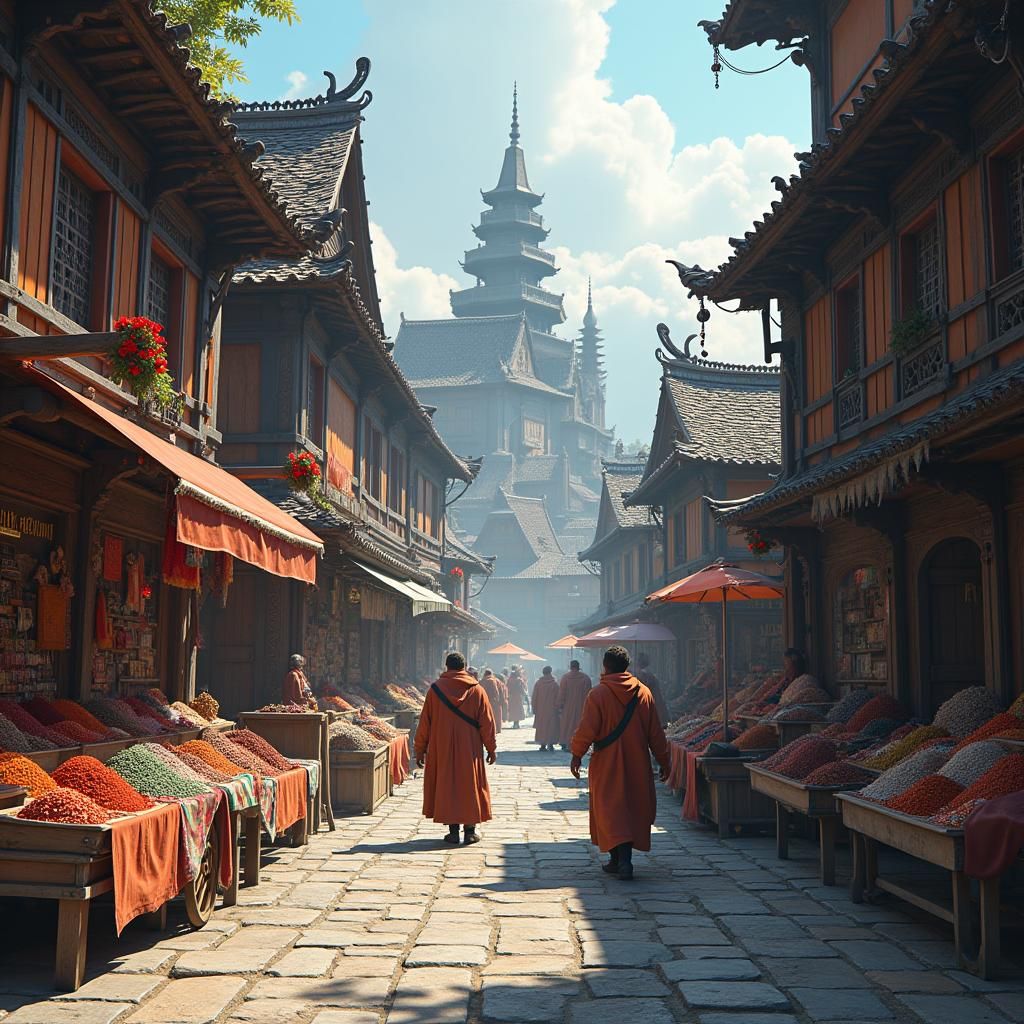 Brambleport: A Vibrant Multicultural Trading Hub