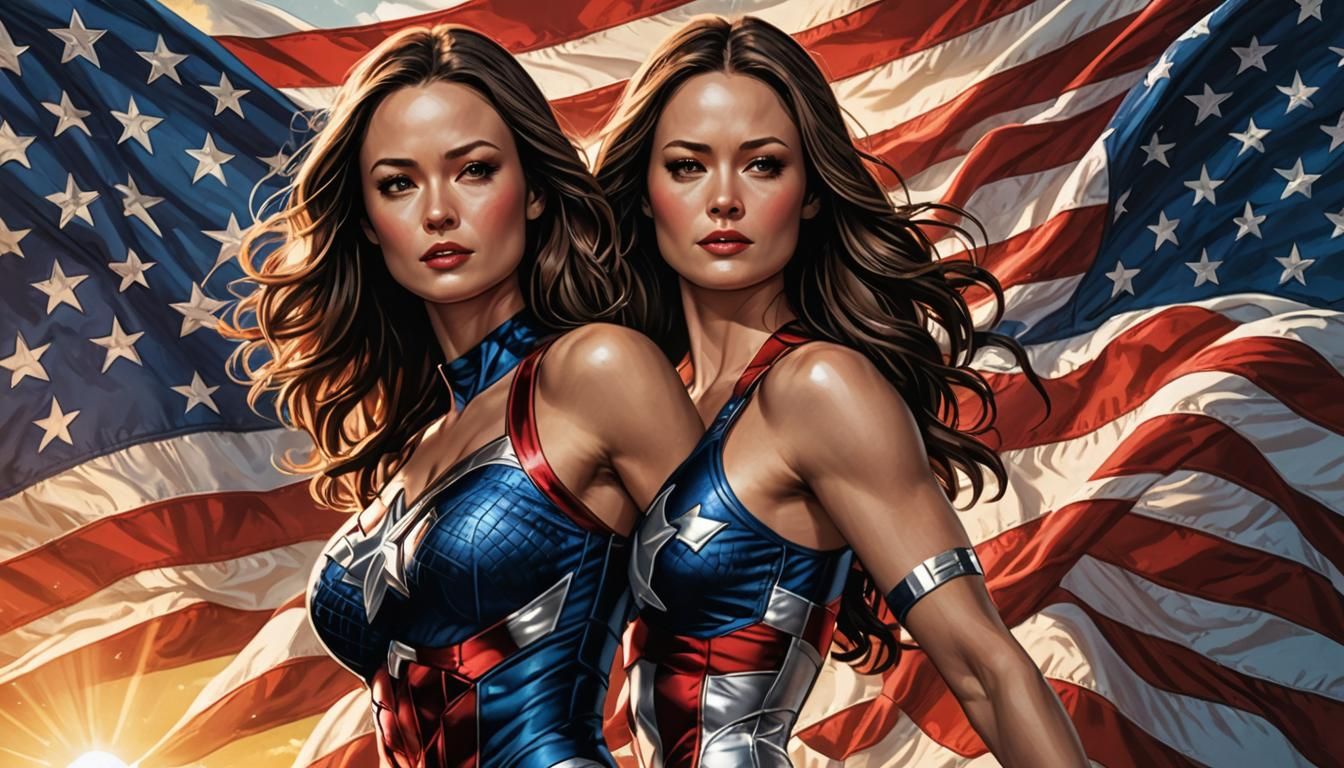 Summer Glau as Marvel's Captain America