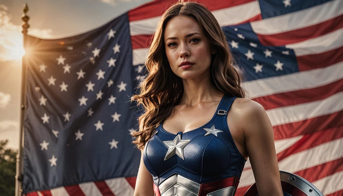 Summer Glau as Marvel's Captain America