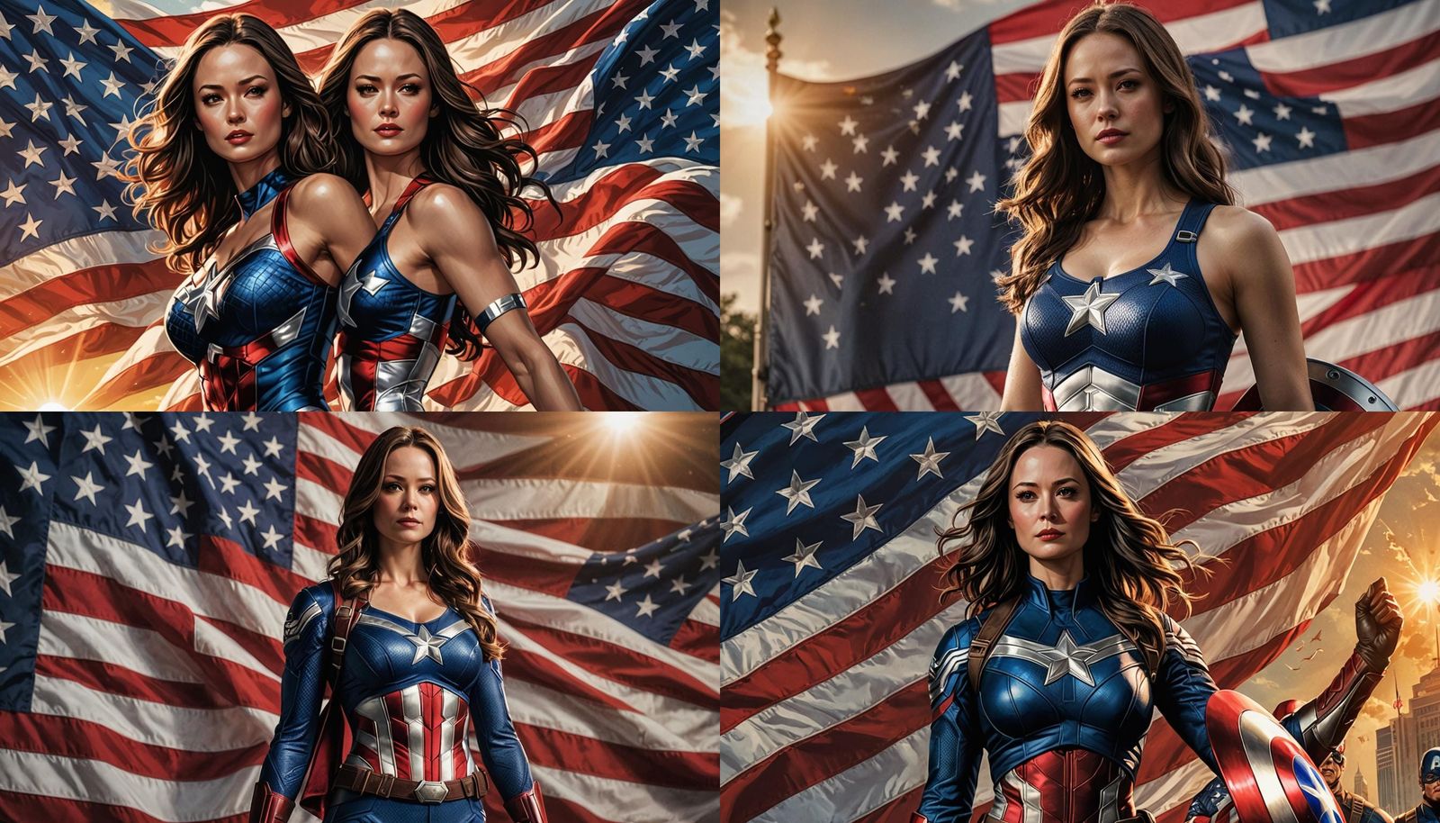 Summer Glau as Marvel's Captain America