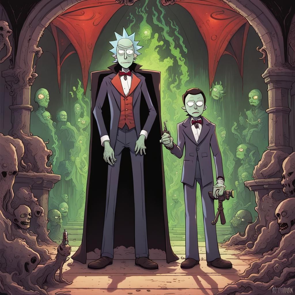 Rick and Morty as Dracula: A Sinister Parody