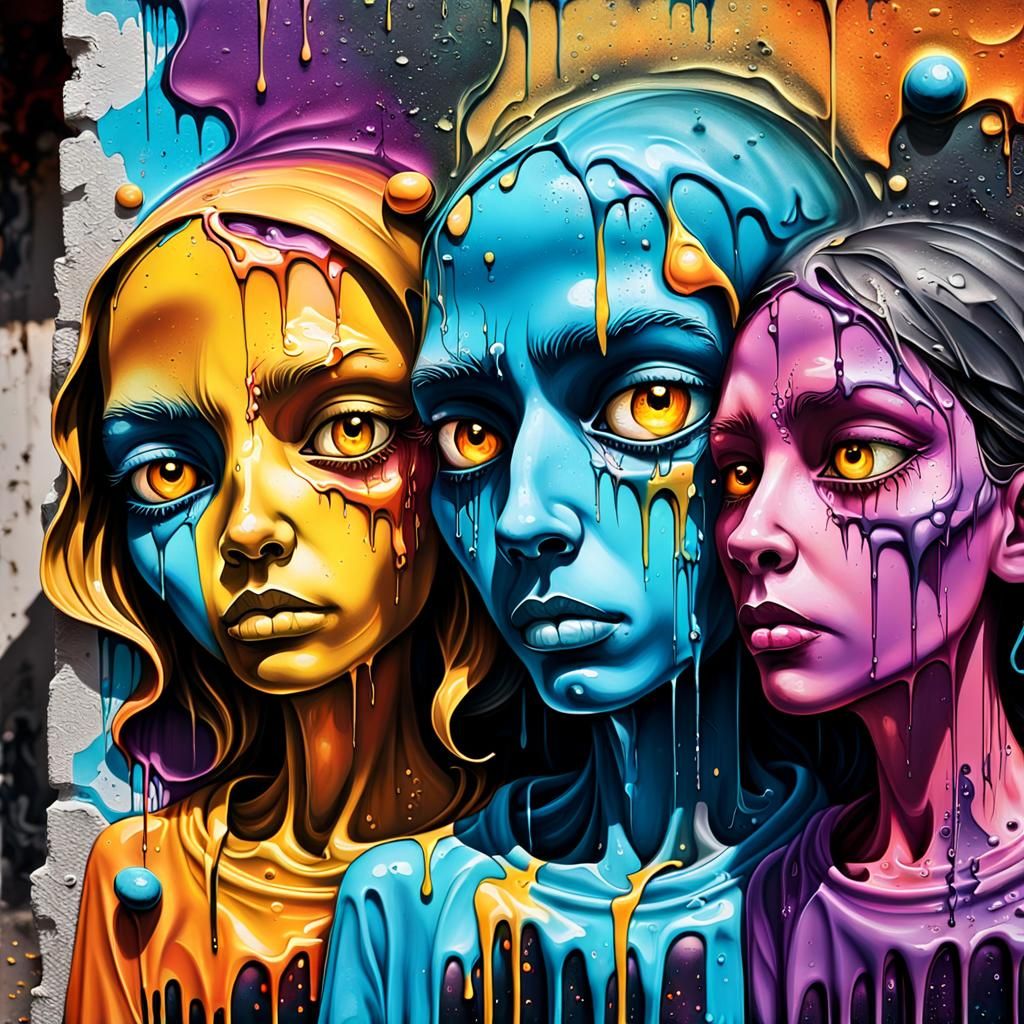 Spirits in a Melting Graffiti World