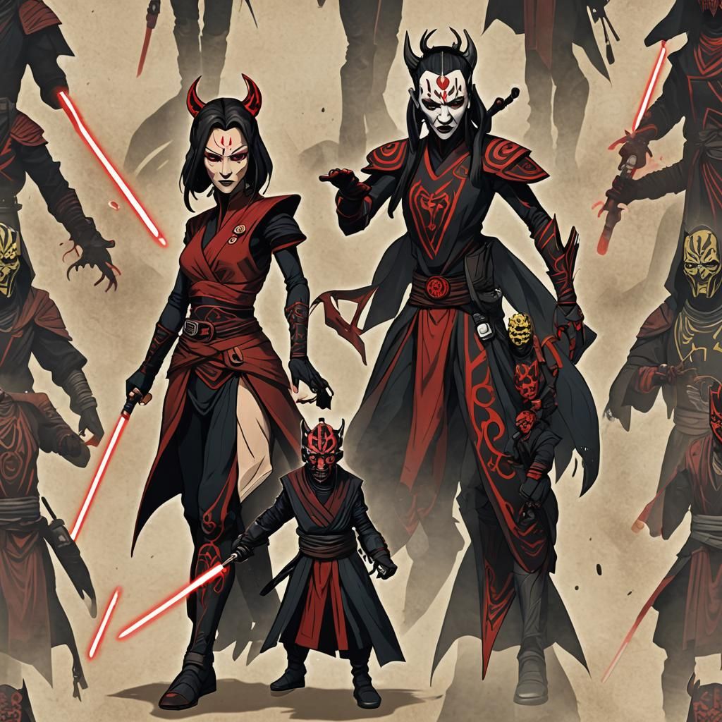 Azula and Darth Maul Fusion Character