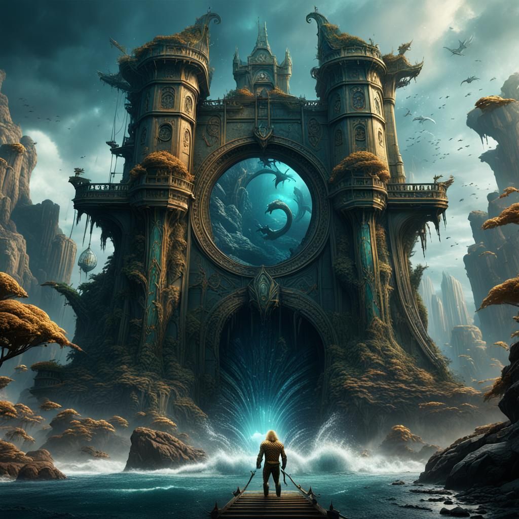 Aquaman Fantasy Concept Art in Deep Color