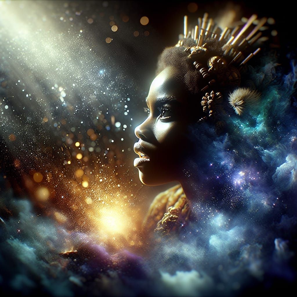 Surreal Underwater Scene in Cinematic Film Style