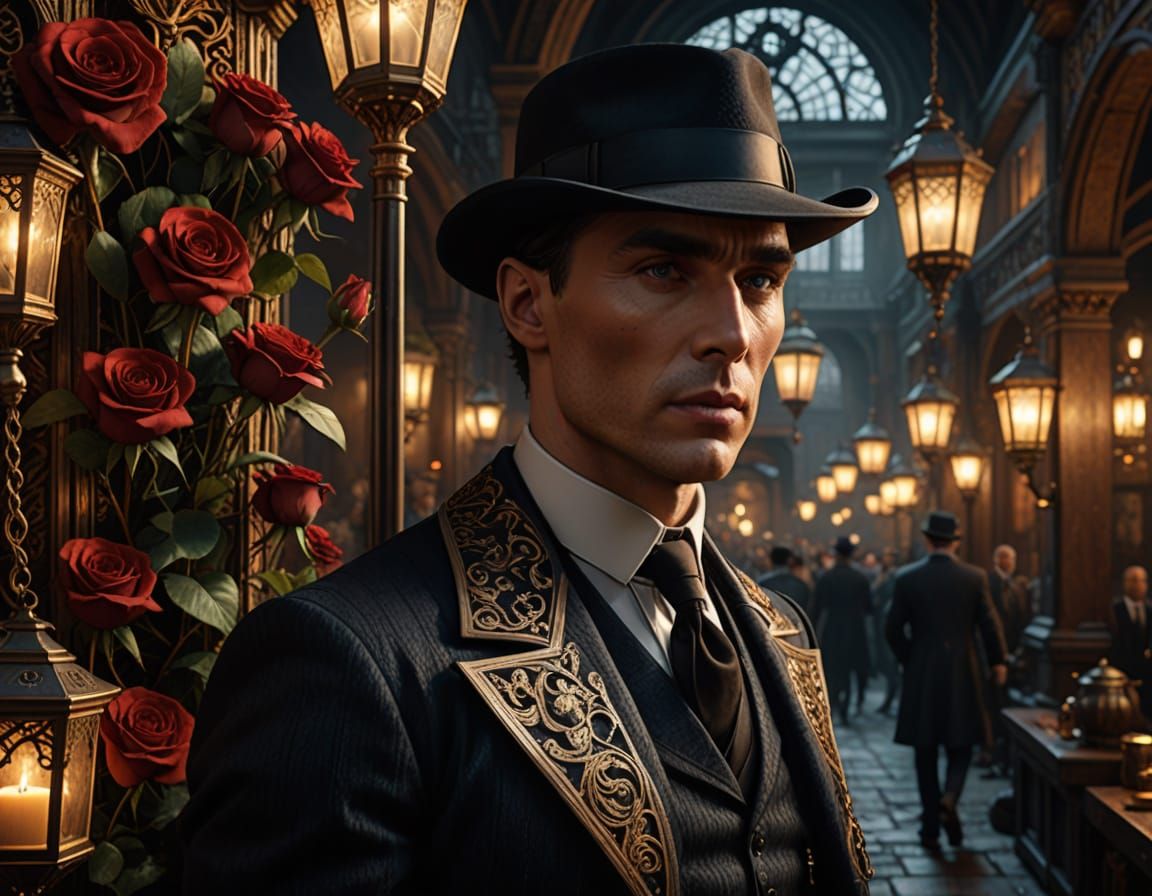 Stunning Tommy Shelby in Intricate Steampunk Fantasy