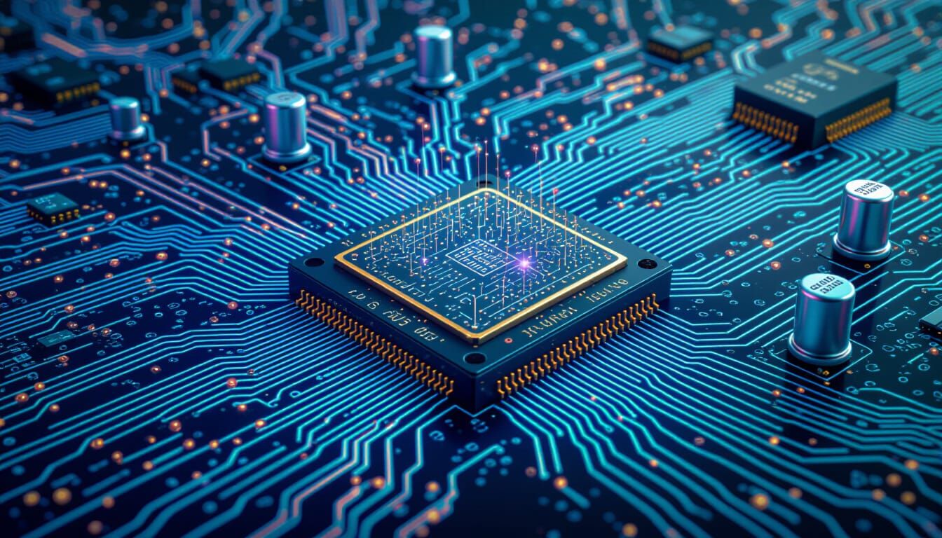 Sparkling Creatures in a Computer Circuit Board World