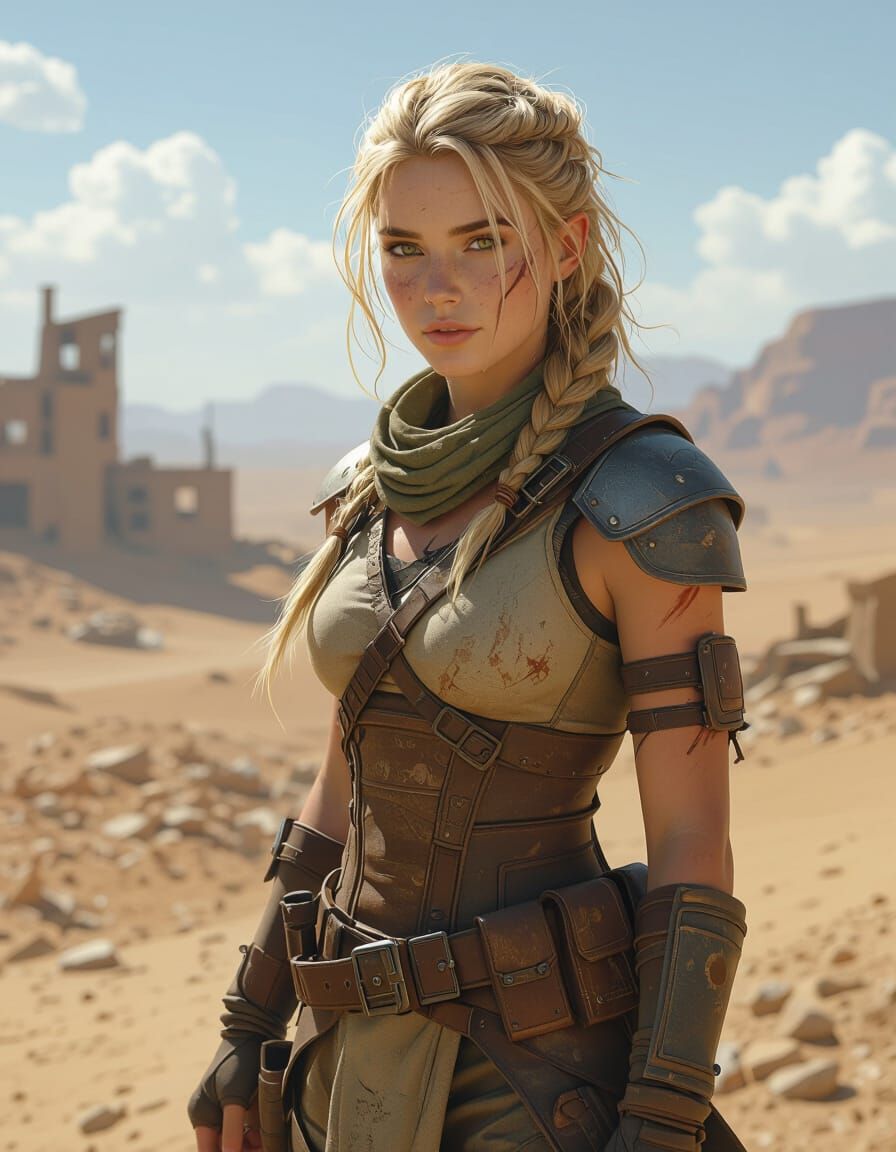 Lyra Vale: Relic Hunter in Desert Wasteland