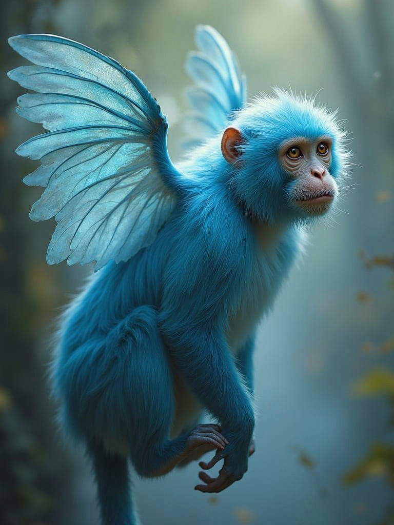 Majestic Flying Primate Takes to the Skies