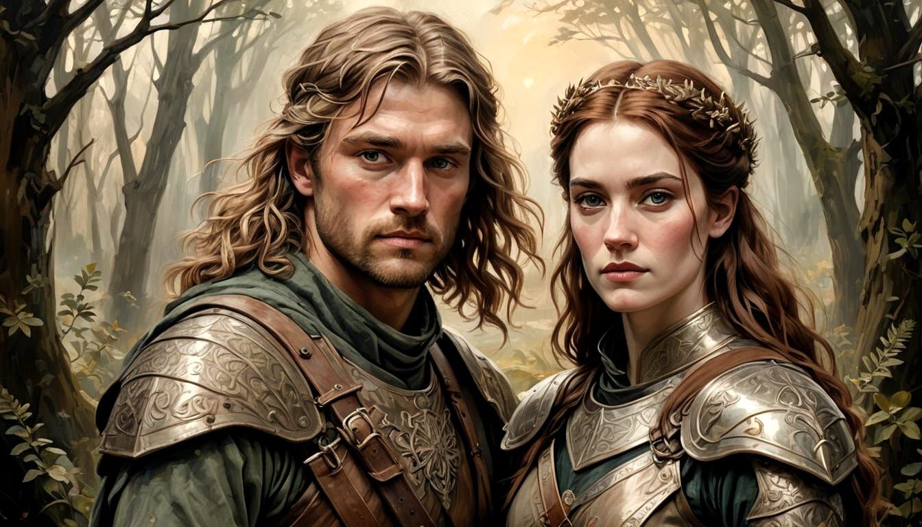 Ethereal Medieval Love: Erdudwyl and Arthur Pendragon
