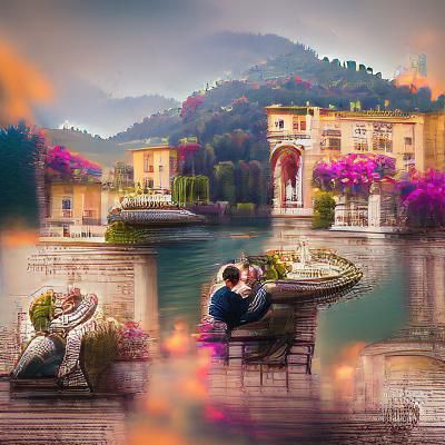 Golden Retriever Puppy in Wildflower Meadow
