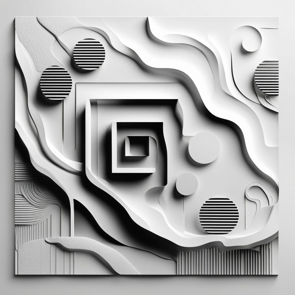 Minimalist Smartphone Embossed on White Surface