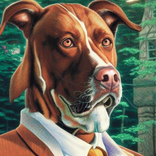 Portrait in Kinkade Style: Cortez the Killer