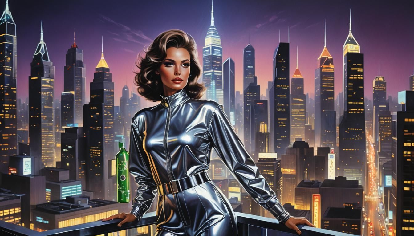 Retro-Futuristic Fashion in Chromatic Photorealism