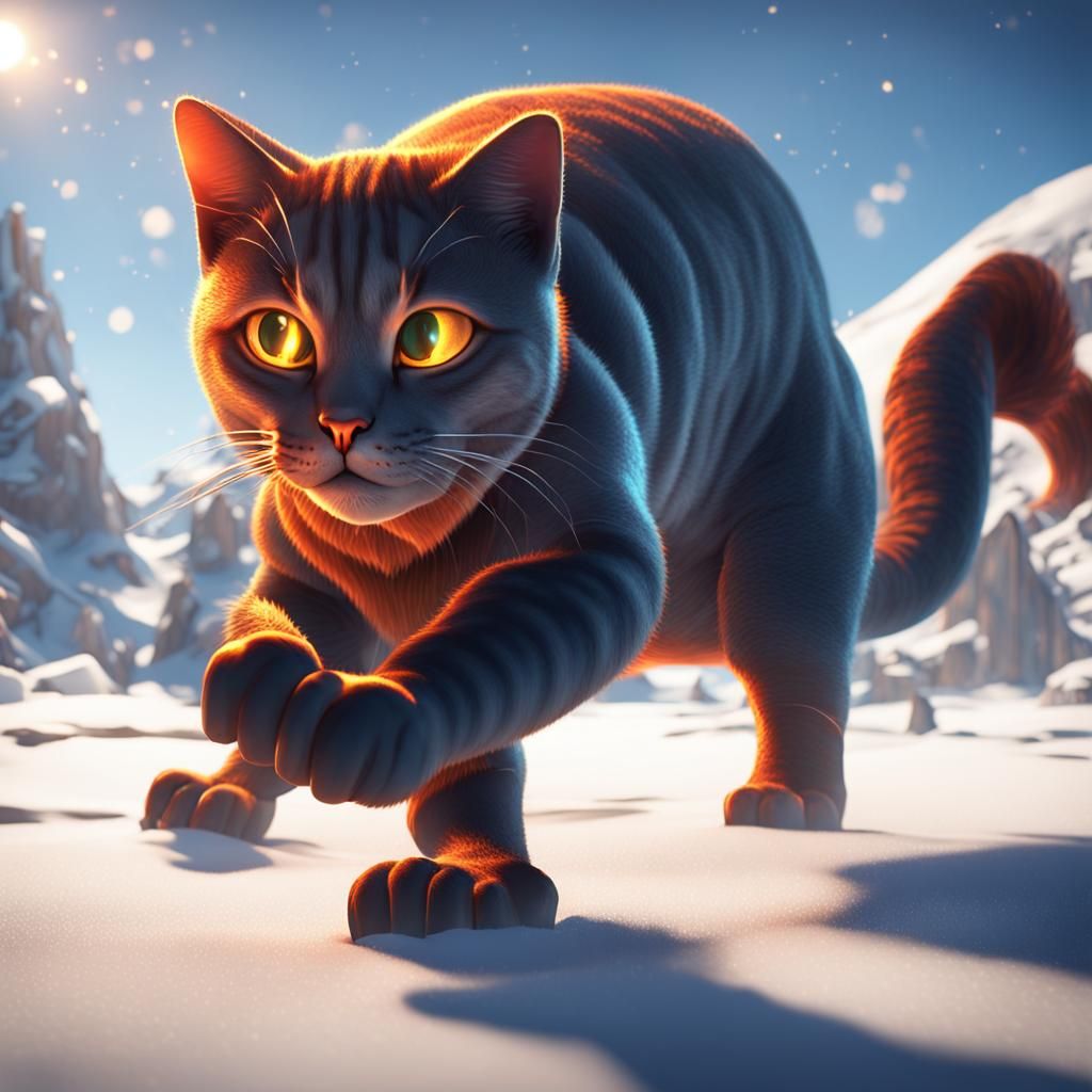 Cat Girl Dance with Mechanical Whale