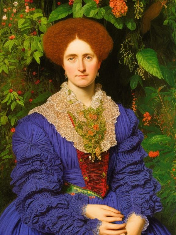 Pre-Raphaelite Woman