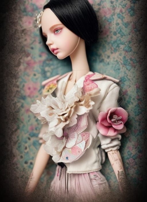 Gothic Porcelain Doll Portrait