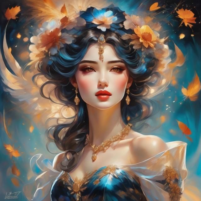 Ethereal Portrait with Glorious Sheen Illumination