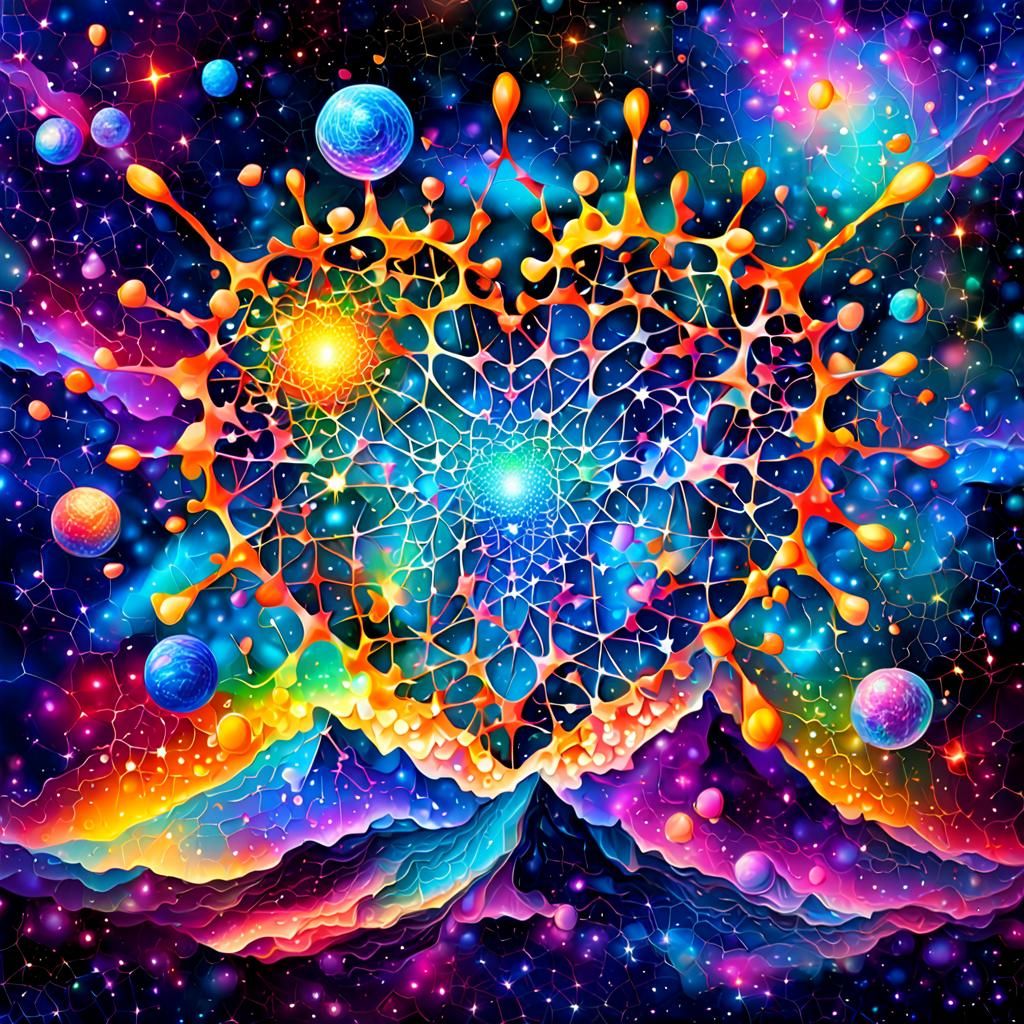 Neural Network Heart in Astral-Cosmic Galaxy