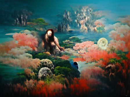 Leshy Consumes Dawn: Aivazovsky-Style Oil Painting