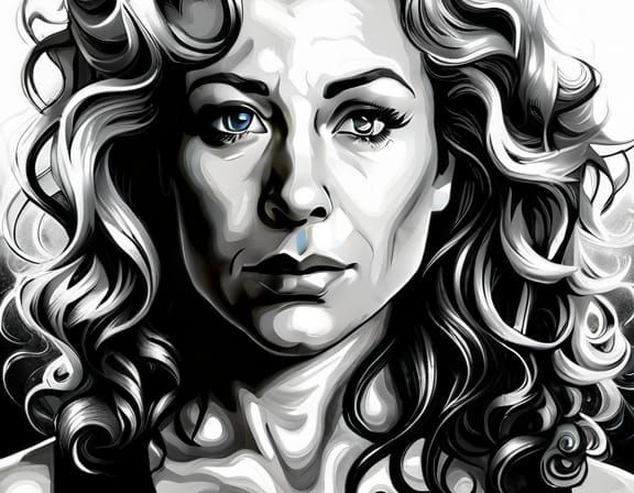 River Song Hyperrealistic Portrait with Volumetric Lighting