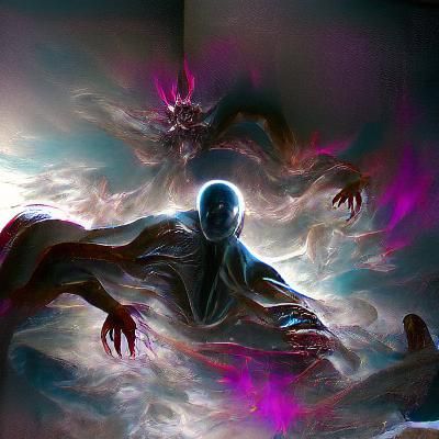 Sinister Ascension in Dark Fantasy Style