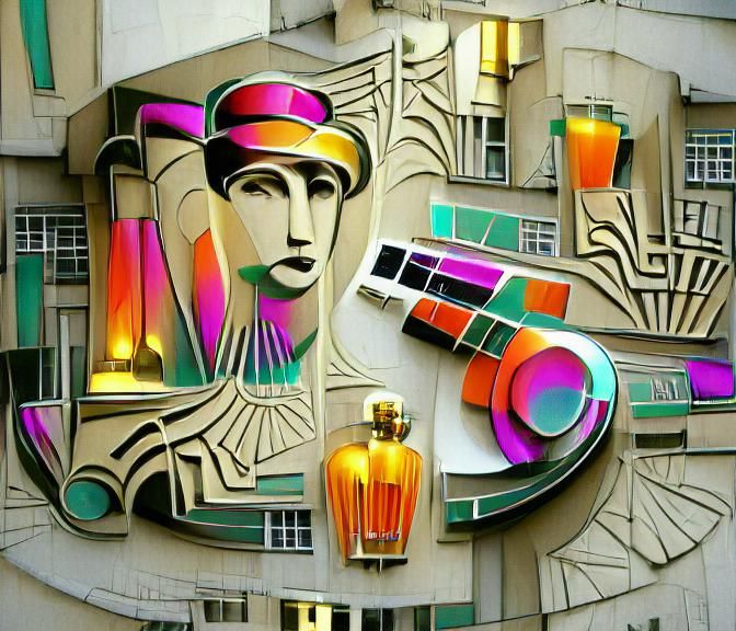 Elegant Art Deco Perfume Advertisement