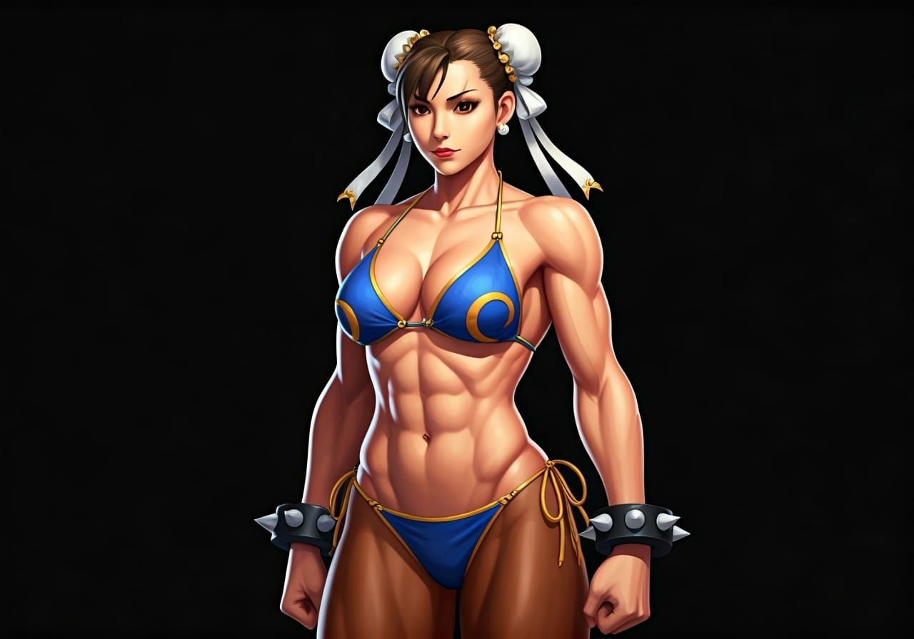Chun-Li in Bikini: Street Fighter Fan Art