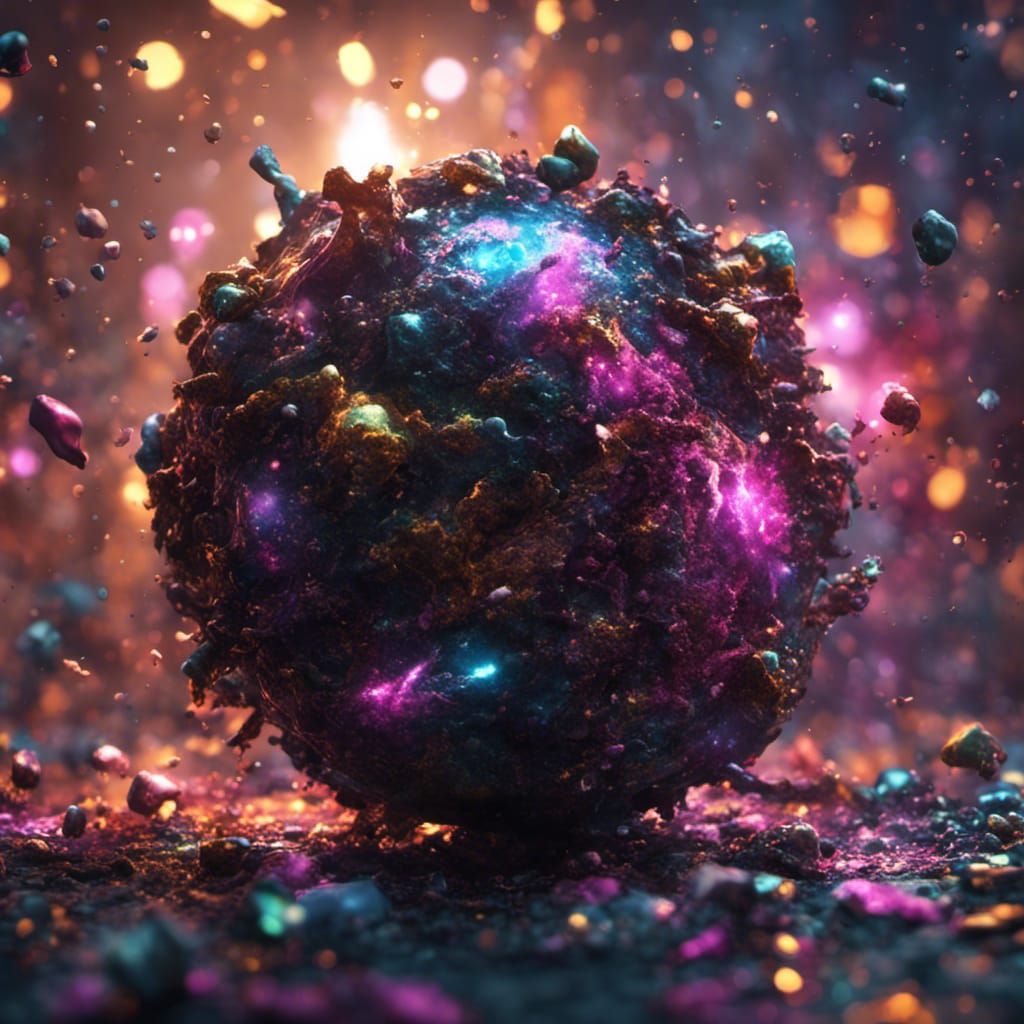 Glitter Bomb Devastating Masterpiece in Dark Fantasy Style