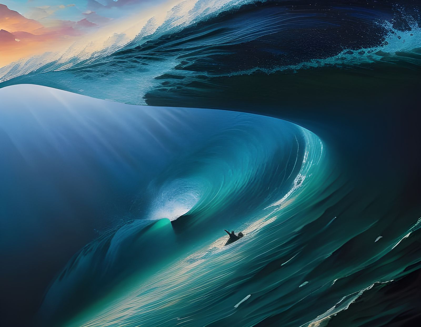 Heart Wave in Renaissance Post-Apocalyptic Style