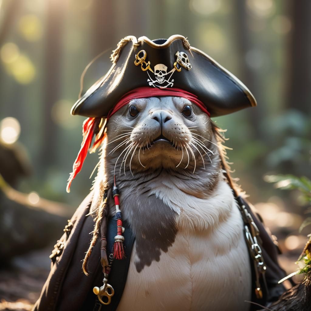Pirate Seal Captain (Jack Sparrow)