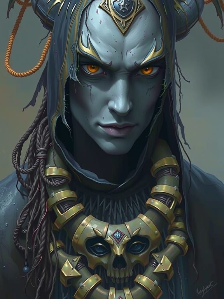 Ominous Dark Figure in Surrealist Style