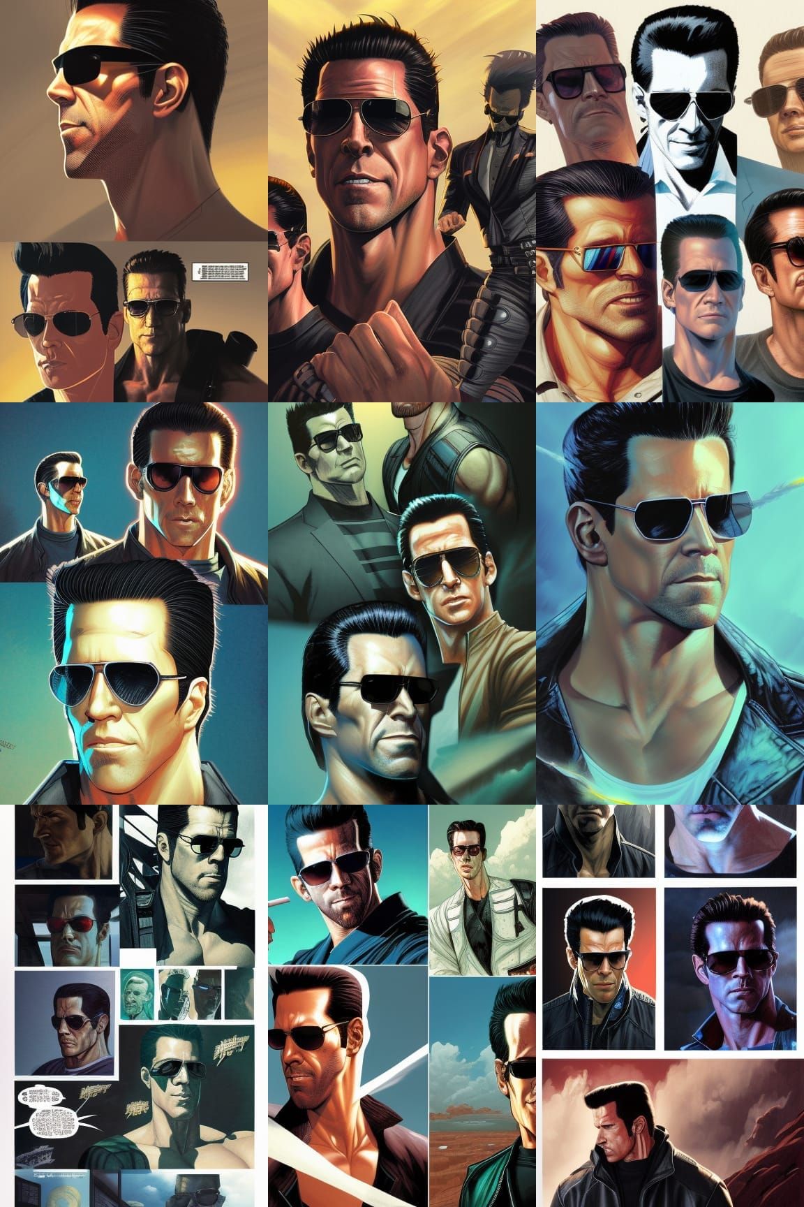 Scott Adkins as Johnny Cage in Comic Style
