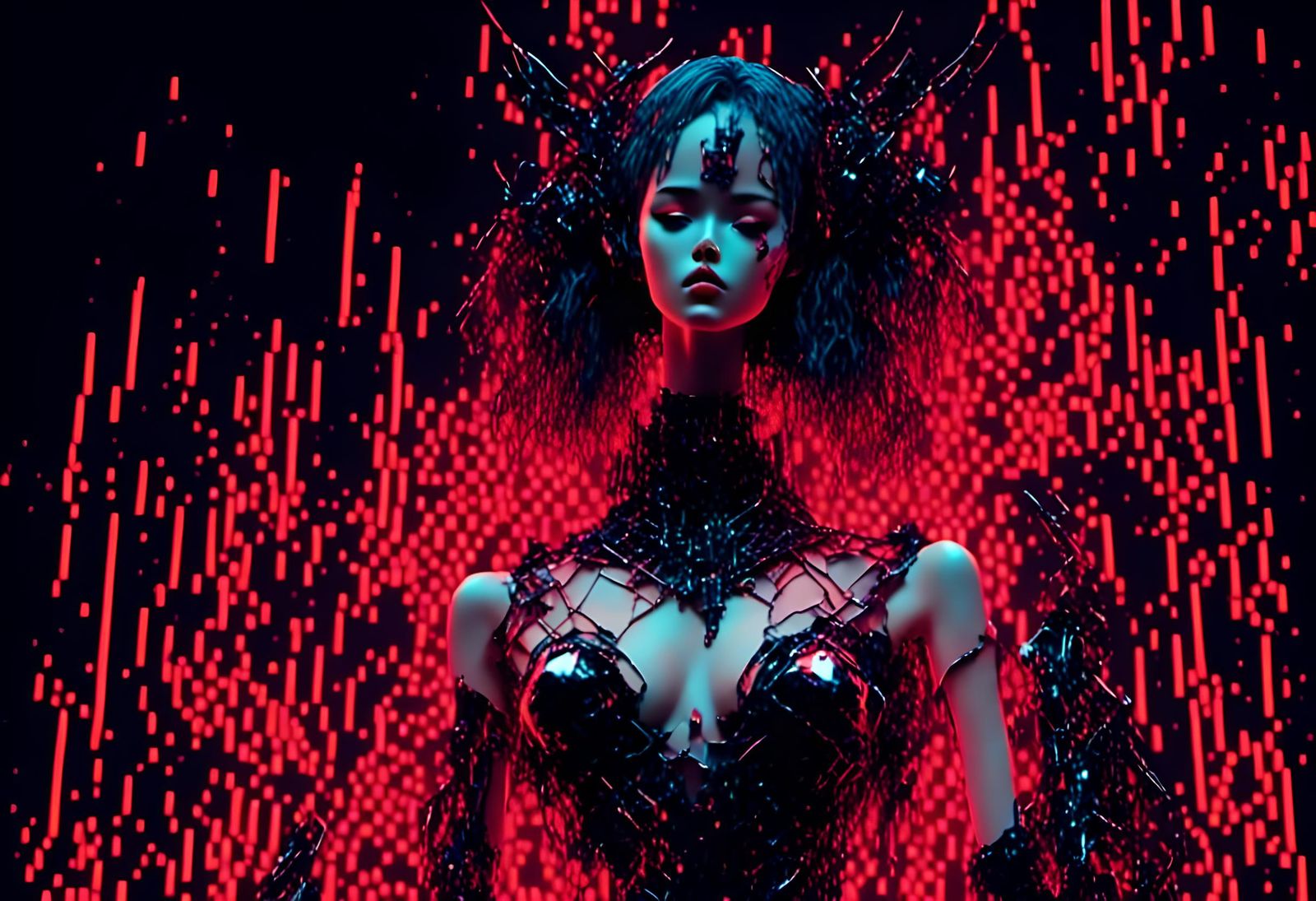 Sinister Lover Competition in Synthwave Neon Retro Style