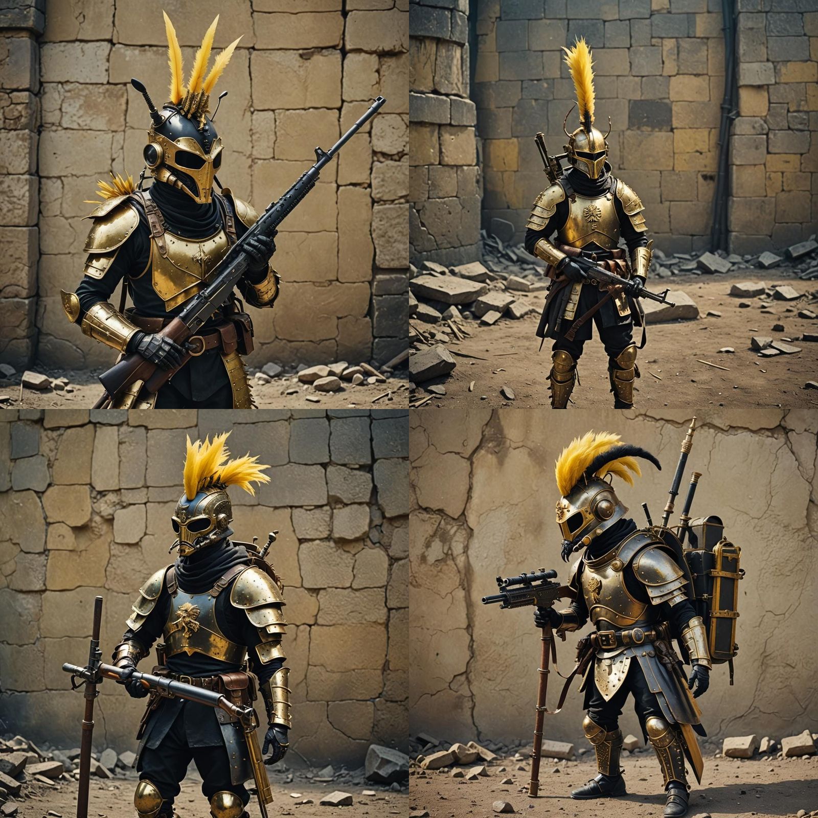 Armored Ant Warrior with Rifle, Cinematic Style