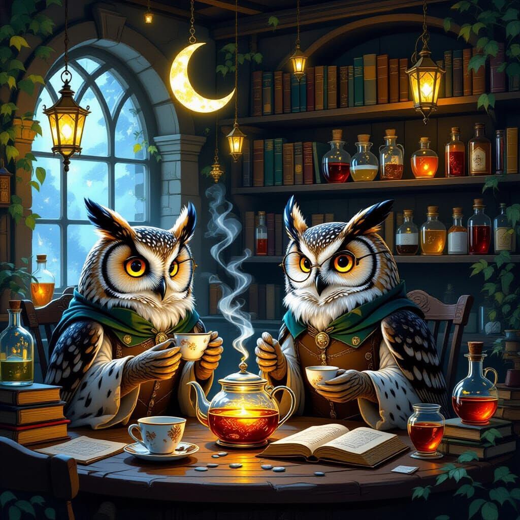 Mystical Owl Coffeehouse Serving Enchanted Brews