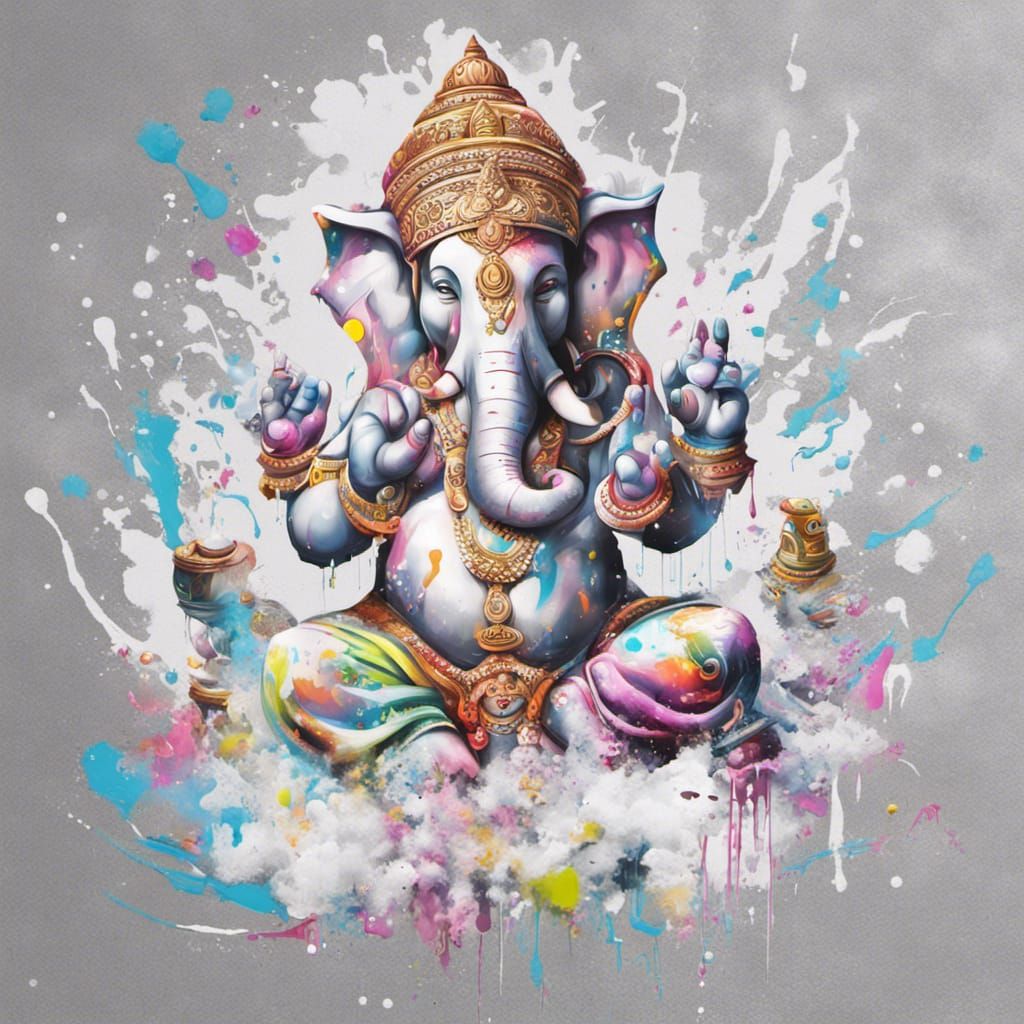 Ganesh as Graffiti Street Art
