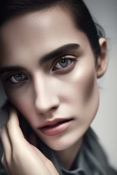 A beautifully serious look from a young woman