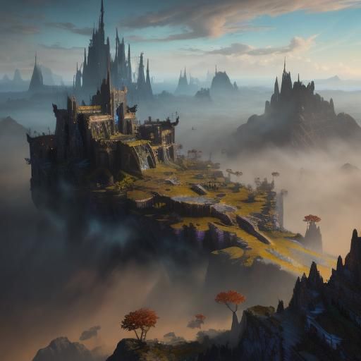 Fantastical Pixie War Concept Art in Deep Color