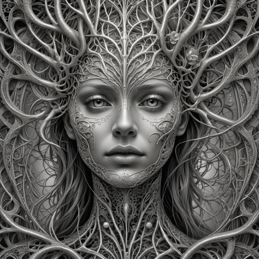 "Fraktale Harmonie: Ein Tanz der Muster.”