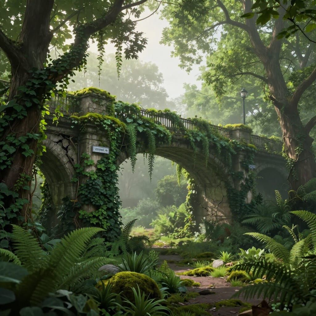 Nature Reclaims Post-Human London in Emerald Hues